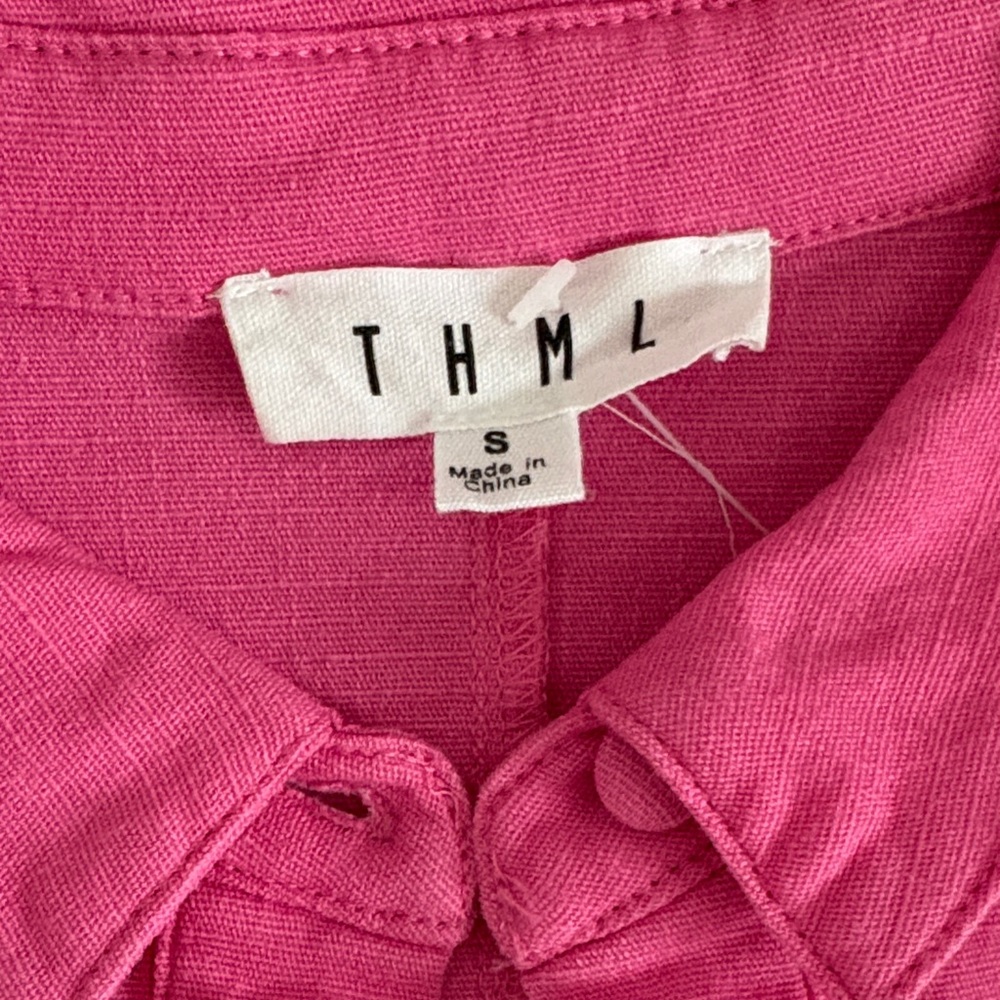 THML Fuchsia Button-Up Top - Picture 2 of 3
